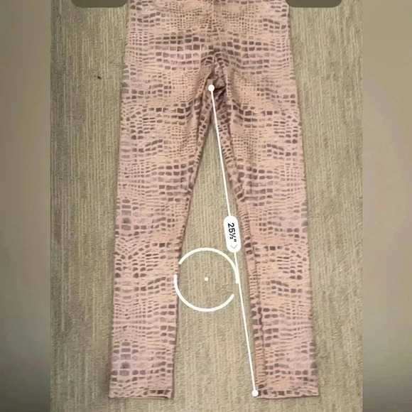 GRACE MEDIUM PINK AND DARK GRAY LEGGINGS - Picture 7 of 9